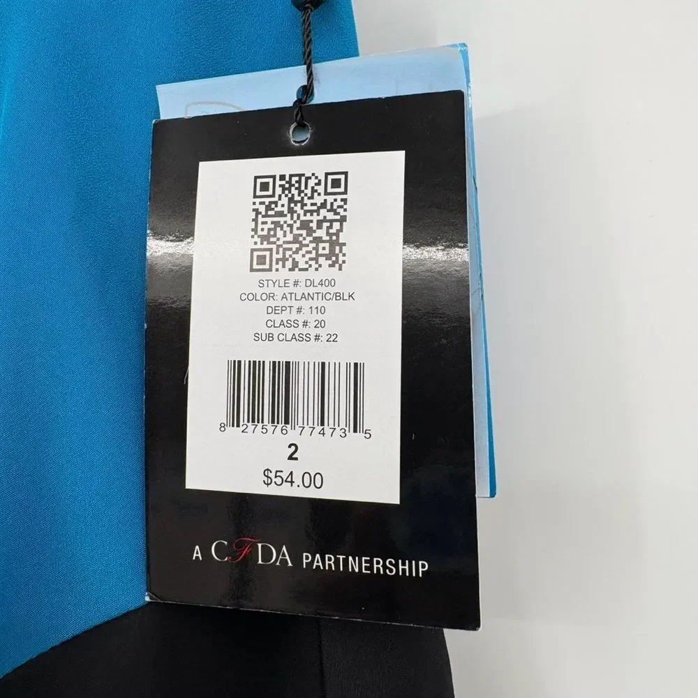 Derek Lam Y2K Knee Length Skirt in Turquoise and Black Women’s Size 2 NWT - Picture 6 of 8
